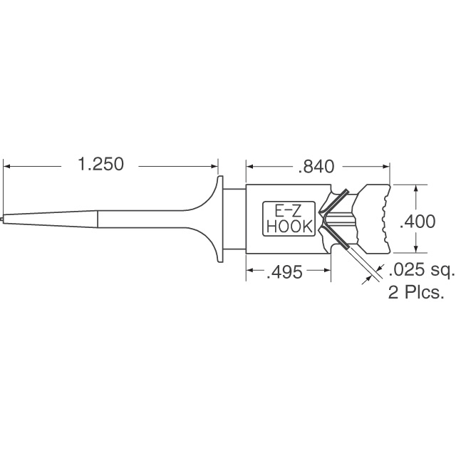 XKMBLK E-Z-Hook  Test Clips - Grabbers, Hooks